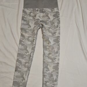 Gray Camouflage Kids Leggings
